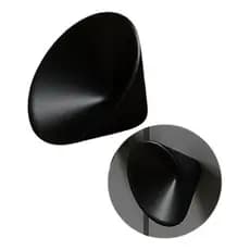 45x Puxador Conico Preto Fosco 43 Mm Gaveta Preto Fosco