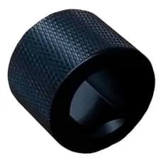 2x Puxador Anello Preto Fosco 32,6 Mm Portas Gavetas Moderno