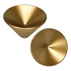 12x Puxador Cônico Dourado 43 Mm Gaveta Dourado
