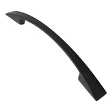 5x Puxador Íris Preto 256 Mm Gaveta Preto