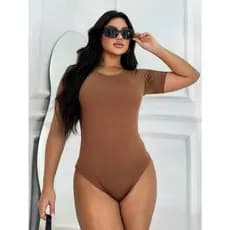 Kit 2 Body Feminino  Gola Careca  Manga Curta  Verão - Tamanho Único.