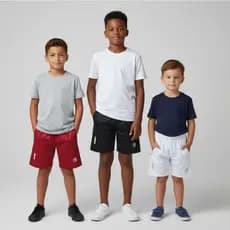 Kit Com 3 Bermudas Infantil Chimpa Shorts  Ótimos para ir para a escola Fazer Atividades