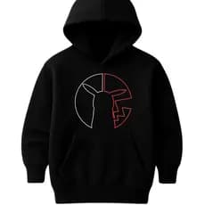 Casaco Moletom Canguru com Capuz Pokemom Poke-bola Pokebola Picachu Pikachu Nova Blusa de Frio Infantil Menino Menino