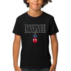 Camiseta Homem Aranha Marvel Camisa Desenho Spiderman Blusa 100% Algodão Premium Unissex Menino Menina Infantil