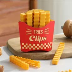pregadores batatas fritas Clipe para lacre Organizador de saco de lanche Clipe para lacre