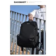 Mochila Masculina Porta USB, Entrada Fone, Grande Capacidade, Notebook Impermeável Viagem Trabalho