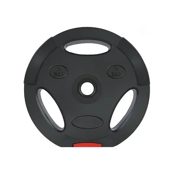 Anilha 5kg Para Barras Halteres Com Pegada Vazado Academia Musculação Treino Carga JustGoFit