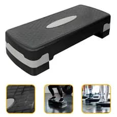 Step 2 Alturas Funcional 64x28cm Ajustavel Antiderrapante Profissional Aeróbico JustGoFit