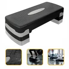 Step 3 Alturas Funcional 78x30cm Ajustavel Antiderrapante Profissional Aeróbico JustGoFit