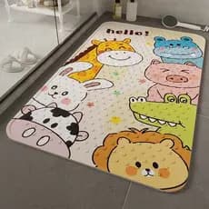 Tapete antiderrapante para banheiro, tapete para chuveiro, tapete de banho infantil, tapete de PVC impermeável e antider