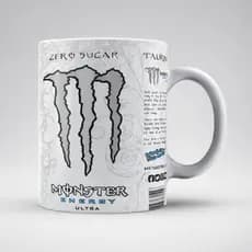 Caneca Monster Energy Branco alta qualidade cozinha
