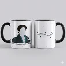 Caneca Porcelana Literátia Twilight Crepusculo Edward Cullen  BRILHANTE