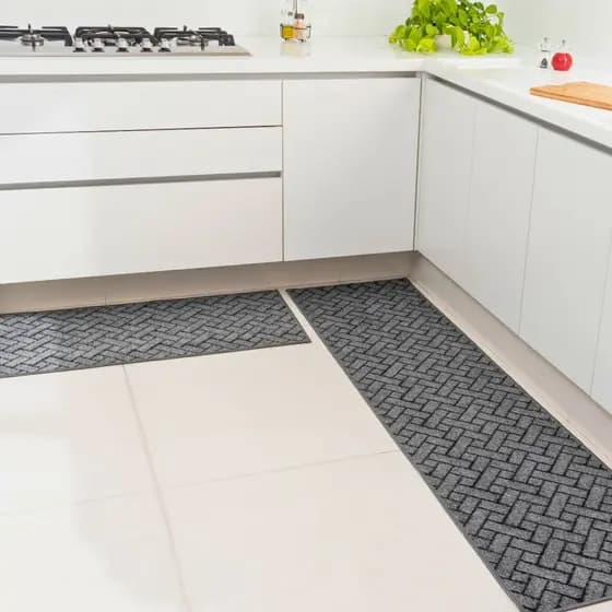 Kit 2 Tapete De Cozinha Passadeira 0,5x1m E 0,5x2m