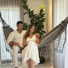 Rede de Balanço Casal Algodão Resistente Relaxamento