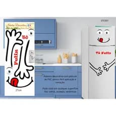 Adesivo Decorativo Divertido para Geladeira, Móveis, Azulejo | Fácil Aplicação e Remoção