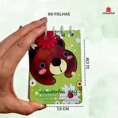Bloco de Notas | 90 Folhas | Temas Sortidos | Leve 2 pague 3