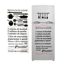 Adesivo Decorativo Receita da Felicidade 54x27 cm