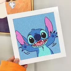 Stitch Pintura De Diamante 5dKits De Ponto Tinta De Furadeira Completa Diamantes Artesanal Decoração