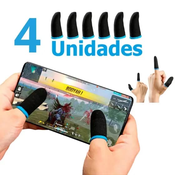 Capa de dedo do jogo controlador de jogo adequado para pubg lol anti suor risco tela toque dedo polegar capa luva