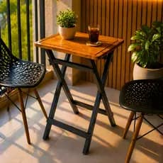 *PROMOÇÃO* Mesa Dobrável Apoio Multiuso Varanda Compacta e Moderna Madeira Pinus Área Gourmet