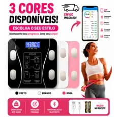 Balança Digital Medidora Corporal Bioimpedância balança digital corporal balança corporal até 180kg