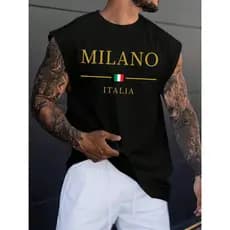 Camisa Regata Treino Academia Oversized Masculina StreetStyle Italia
