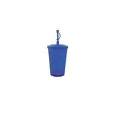 Copos Plástico 700ml Aniversário Acrílico Tampa e Canudo