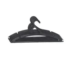 Kit 10 Cabides Adulto Preto Antideslizante Organizador ( 7007 )