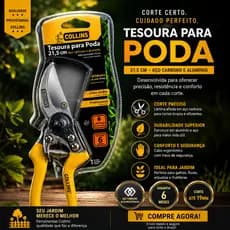 Tesoura Para Poda de jardim 21,5cm Profissional COLLINS