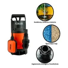 Bomba Dágua Submersível  1cv 750w 127v - Foxlux