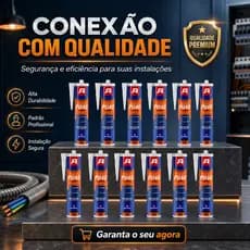 ADESIVO COLA POLIURETANO PU40 BRANCO KIT 12 UNDS AUTOFIX