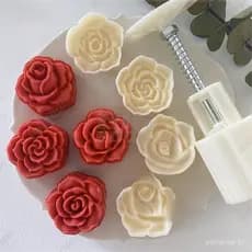 Ejetor De Doces/4Pcs 30g/50g Molde Em Forma De Rosa Para O Dia Dos Namorados/Decoração DIY