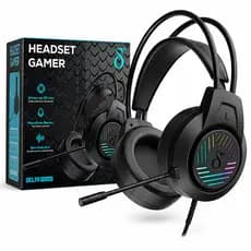 Headset Gamer De Fio Rgb 50mm