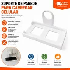 Suporte Base Para Carregar Celular Com Segurança