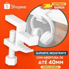 Gancho Para Fone de Ouvido Suporte Headset de Mesa