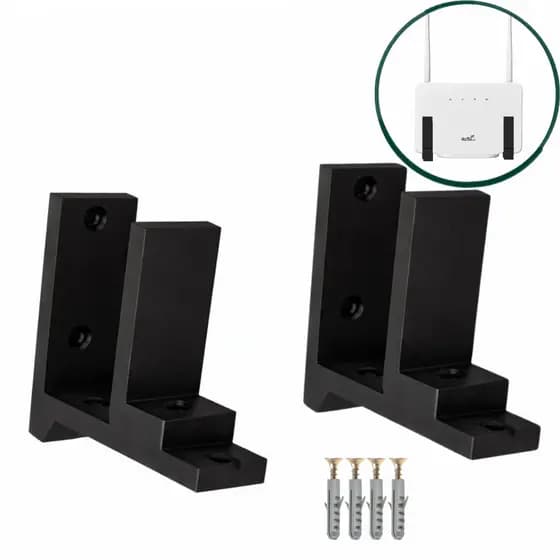 Suporte de Parede Ajustável para Roteador e Modem Universal Até 6cm