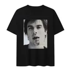 Camiseta Damon Salvatore The Vampire Diaries Diarios de um Vampiro Unissex
