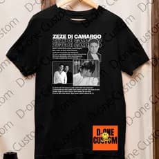 Camisa Camiseta Zeze Di Camargo e Luciano Como Um Rio Voce 茅 Minha Doce Amada Estampado Frente Nome