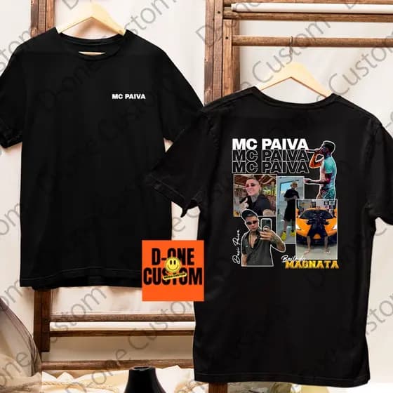 Camisa Camiseta MC Paiva Davi Funk Ostenta莽茫o Estampa Streetwear Underground Funk Baile Do Magnata