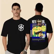 Camisa Camiseta Masculino Neymar Craque Estampada Menino Ney Confort谩vel Futebol Copa