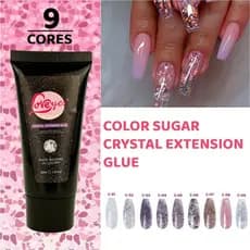 Polygel Loveyes LED/UV 30ml - Sugar Set Cristal Inodoro UV Nail Gel Extensão Set LED Gel Builder/PG-LOVE-SU