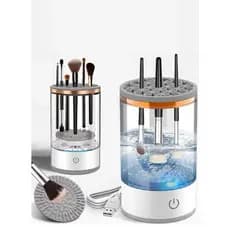 Limpador Pincel Esponja Maquiagem Elétrico USB Automático Lava Seca Armazena