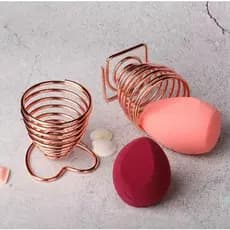Kit6 Kit 8 Kit12 Esponja De Maquiagem Com Suporte maquiagem esponja cabaça pó puff rack ovo pó puff suporte caixa secado