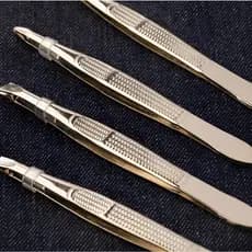 Kit 4 Pinças Dourada Profissional Em Aço Inoxidável Para Sobrancelha Remoção De Pelos Sobrancelha Design Desinger de Sob