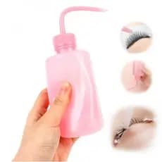 Frasco Dosador Higienização de Cílios 150ml, Recarregável, Removedor Sobrancelha, Cuidados Com a Pele,Bico Curvo
