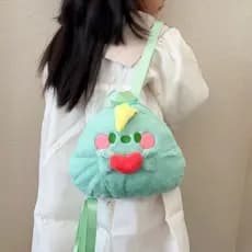 Mini Bolsa Bolsinha Mochila Infantil Pelúcia Ursinho Bichinho Animal Fofo Kawaii
