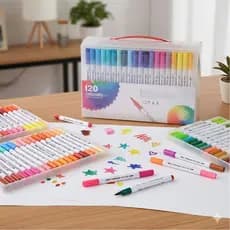 Kit de Canetas Hidrográficas varias Cores – Tons Vivos  de 24 a 60 cores