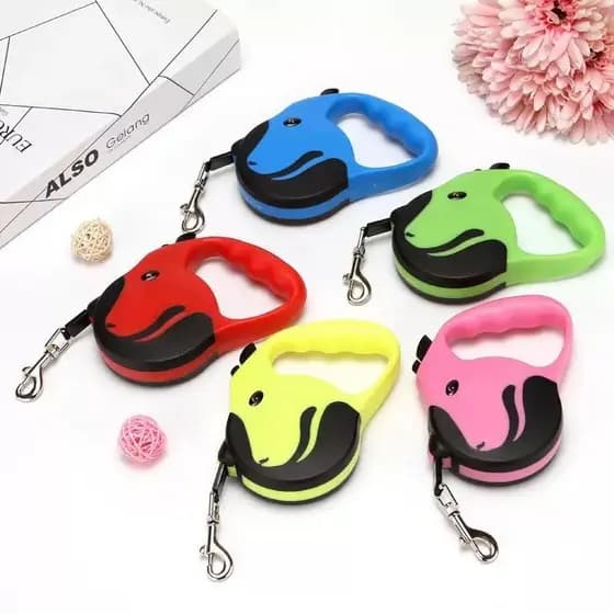 Guia Retrátil Automática para Cachorros – Extensível, Resistente e Segura