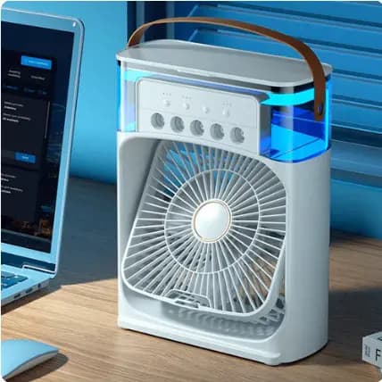 Climatizador de Ar Portátil com Filtro Lavável – Refresca, Ventila e Umidifica
