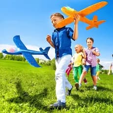 Avião De isopor Com Led Aviao Planador Aviãozinho De Isopo Aviaozinho Criança Led Menino Menina